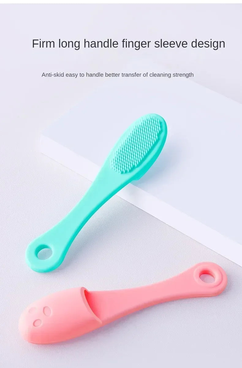 Silicone Nose Brush Facial Pore Cleaner Portable Blackhead Double-sided Massage Brushes Beauty Cleaning Tool Facial Nasal Scrub