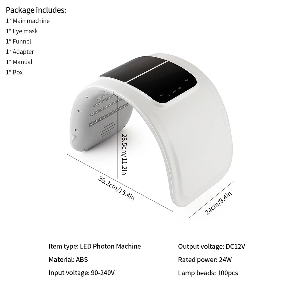 Foreverlily LED Photon Facial Beauty Machine Skin Rejuvenation Lifting Face & Body Skin Care Spa Massager