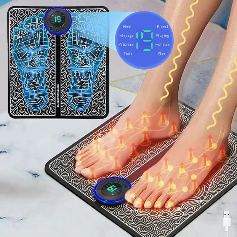 Electric Foot Massager Pad Muscle Massage Relaxation Trainer For Massage