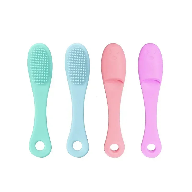 Silicone Nose Brush Facial Pore Cleaner Portable Blackhead Double-sided Massage Brushes Beauty Cleaning Tool Facial Nasal Scrub