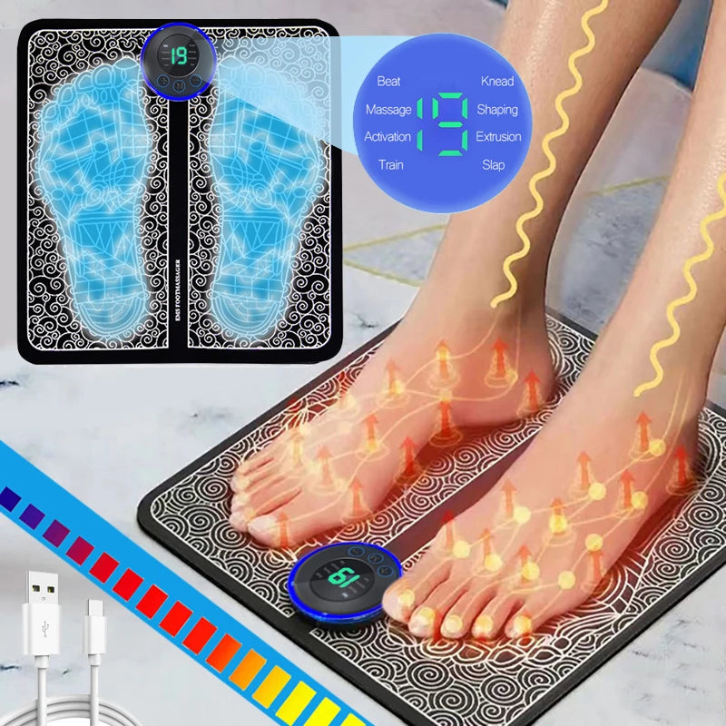 Electric Foot Massager Pad Muscle Massage Relaxation Trainer For Massage