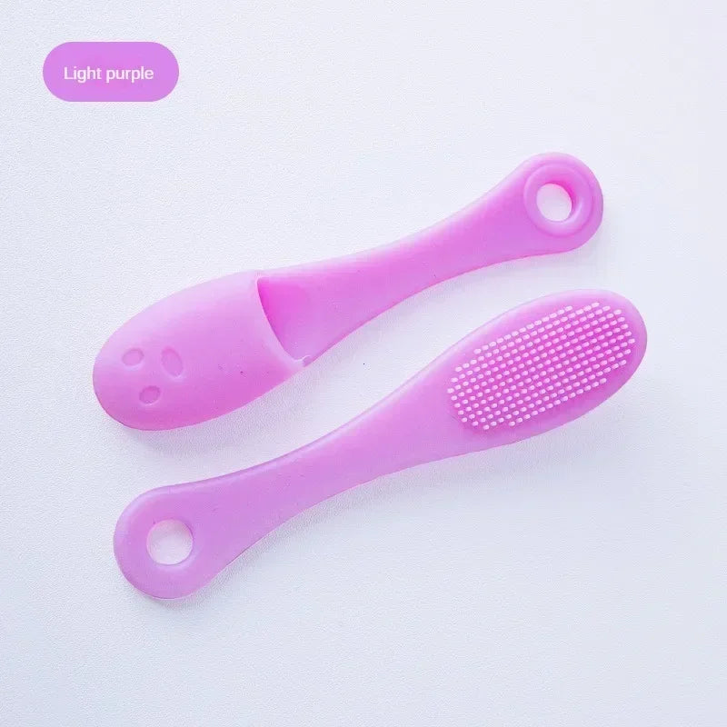 Silicone Nose Brush Facial Pore Cleaner Portable Blackhead Double-sided Massage Brushes Beauty Cleaning Tool Facial Nasal Scrub