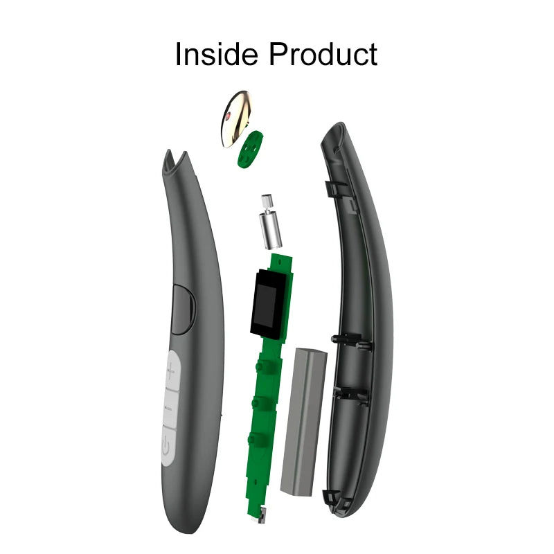 3 in 1 Eye Lift Wand Beauty Device Vibrating Red Light 98°F to 113°F LCD Display Eye Massager for Dry Eye Dark Circle Puffiness