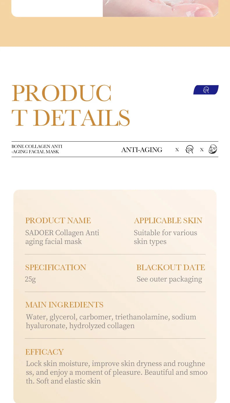 Collagen Anti Wrinkle Facial Mask