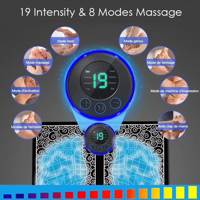 Electric Foot Massager Pad Muscle Massage Relaxation Trainer For Massage