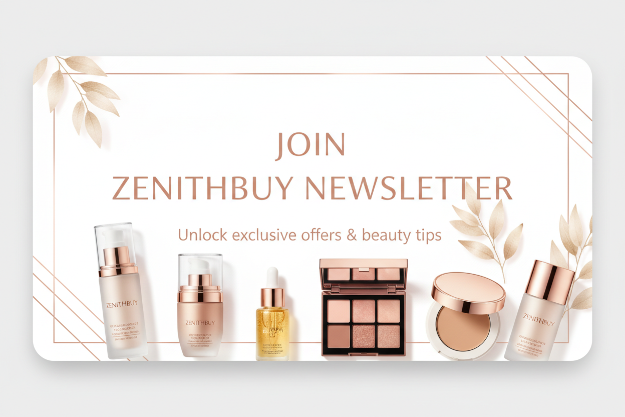 Join ZenithBuy Newsletter. Zenith is about All-round Beauty Products